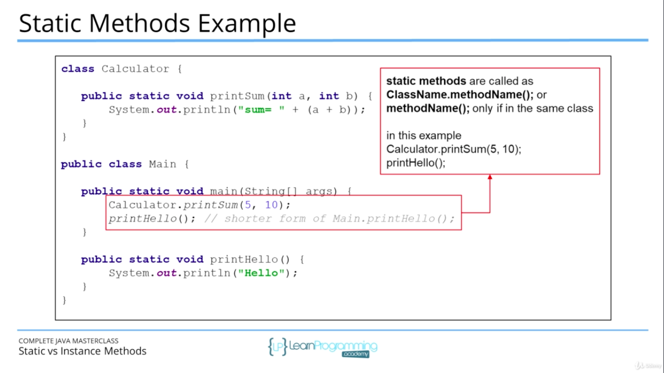 Note part two : Java Programming Masterclass for Software Developers ...