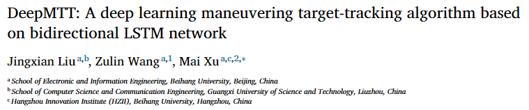 DeepMTT: A deep learning maneuvering target-tracking algorithm based on ...