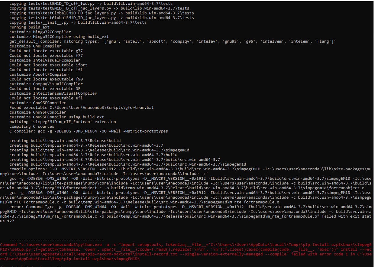 EM1D - Error installing - Fortran Compiler · Issue #28 · simpeg ...