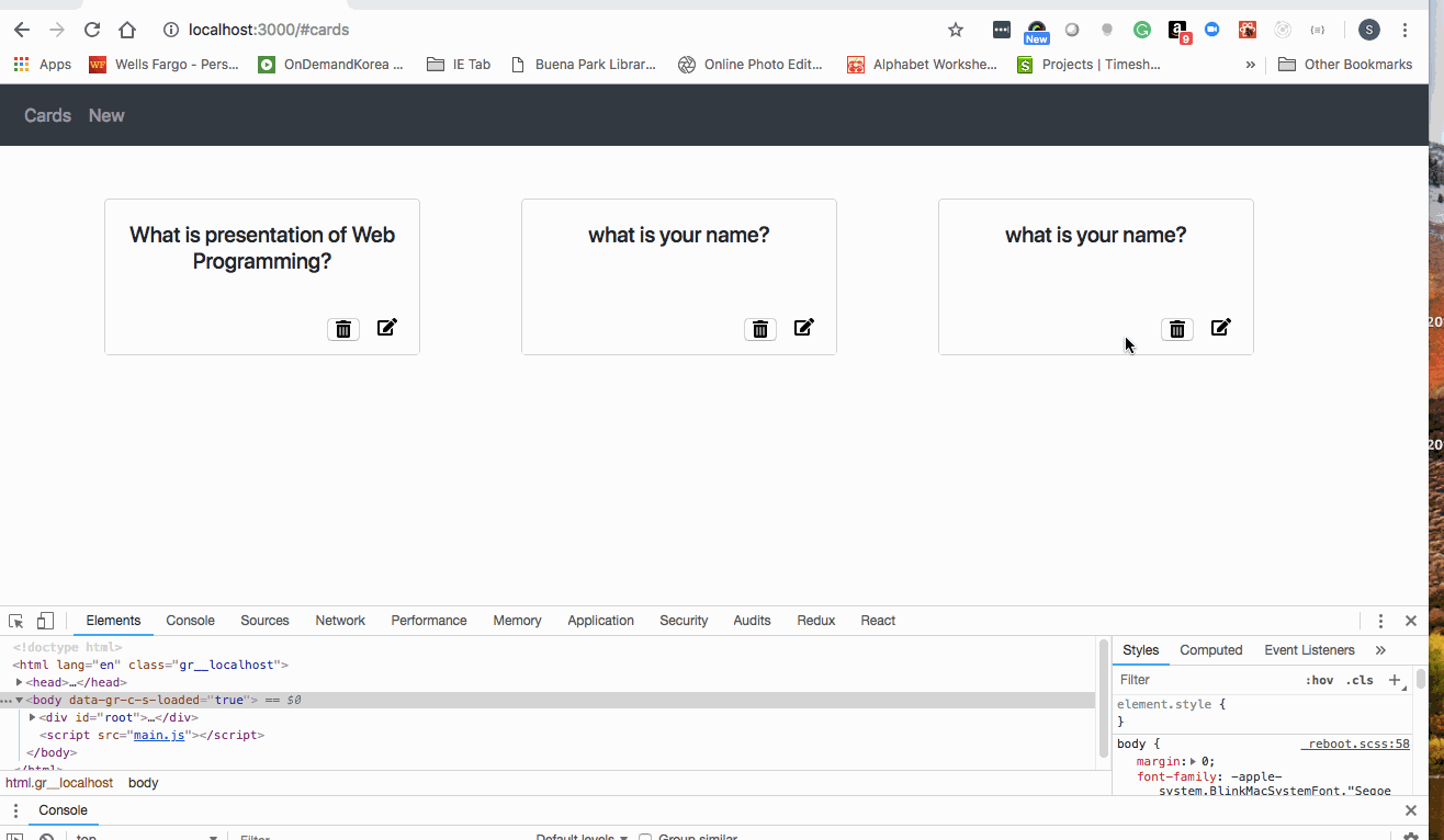 GitHub stevechung/flashcard User can add questions and answers in