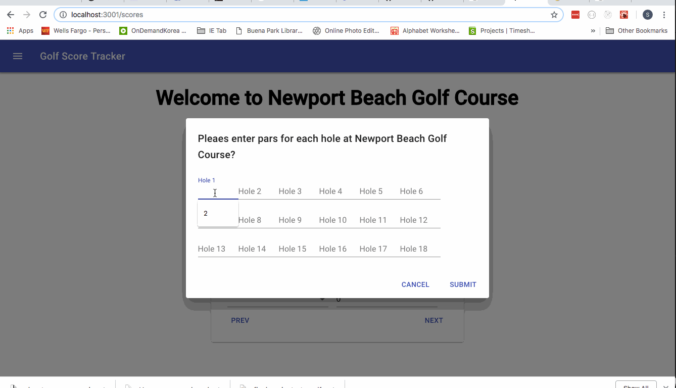 GitHub - steve-chung/golf-score-tracker: Golf Score Keeper using ...