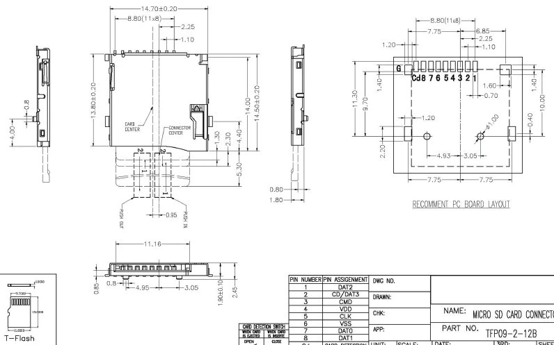 microSD card socket