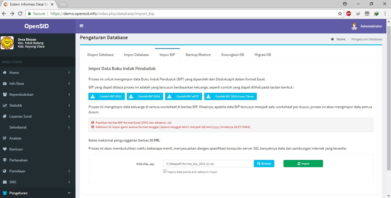 error saat import bip di hosting · Issue #1662 · OpenSID/OpenSID · GitHub