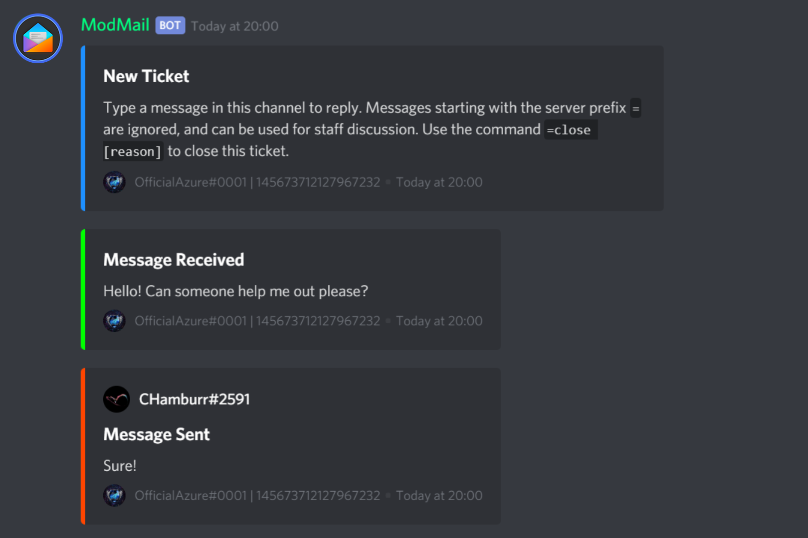 GitHub Chamburr modmail A Feature rich Discord Bot For Easy 