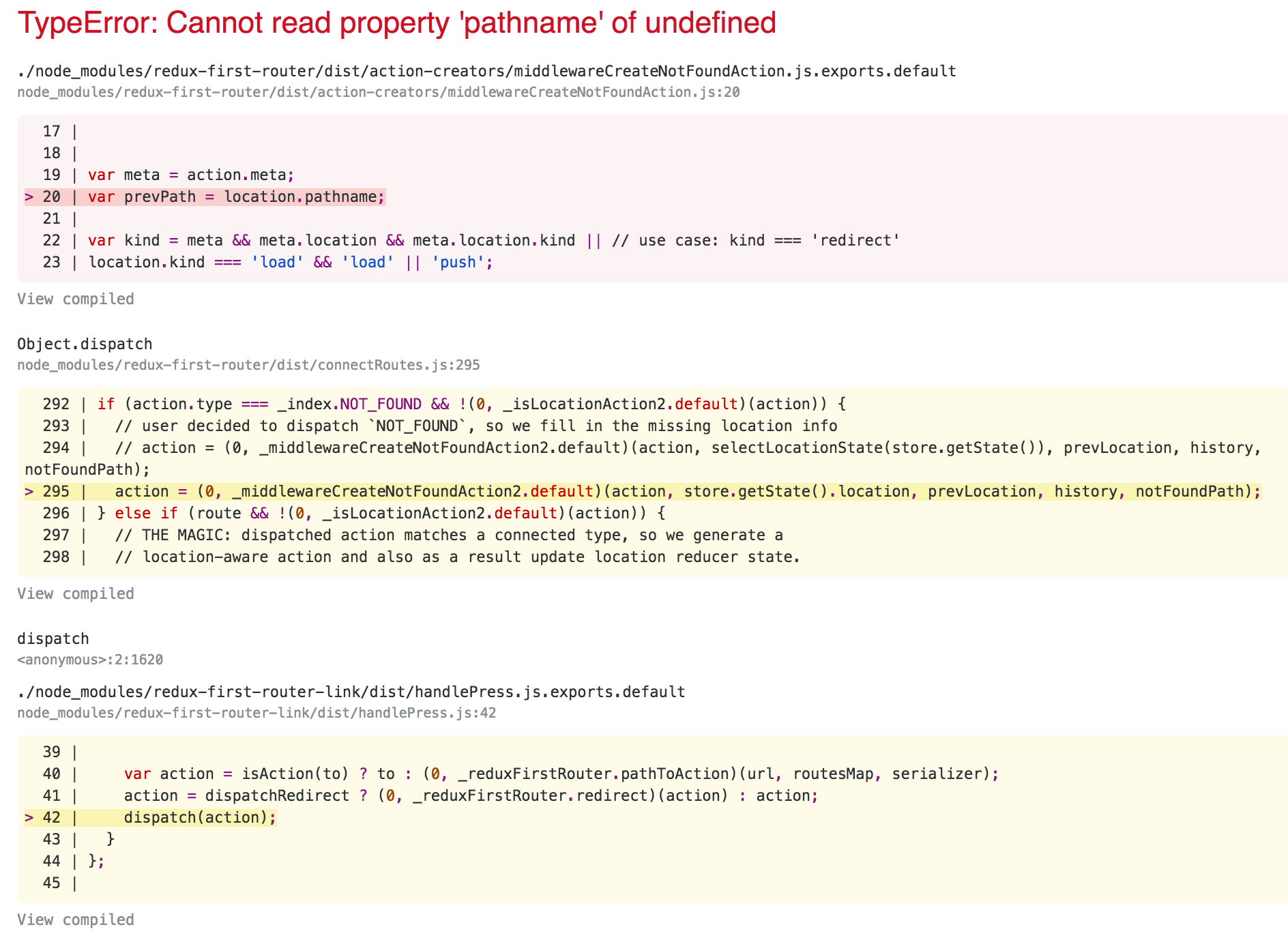 Rudy Not Found Redirect Breaks Via Link When Using Custom State