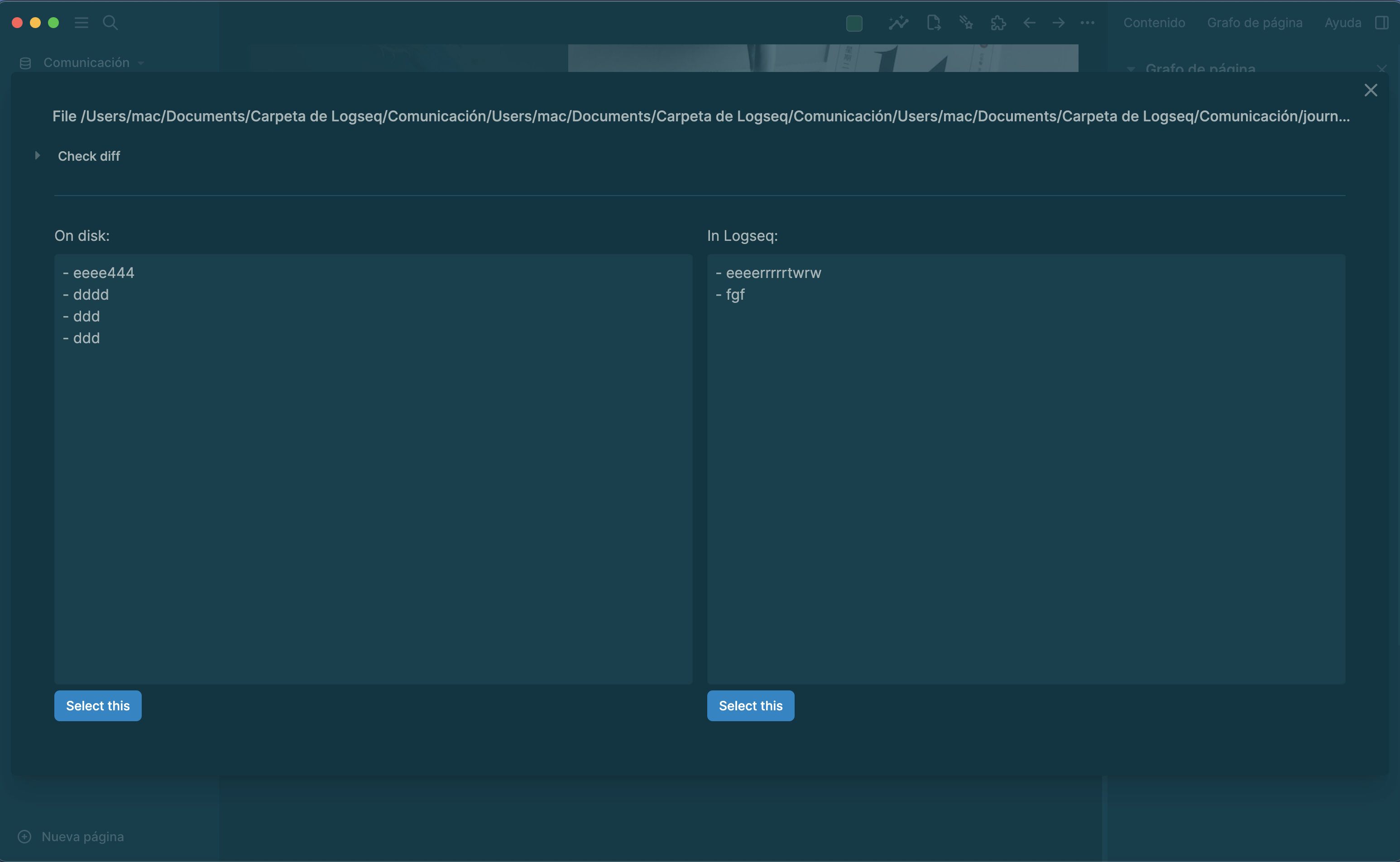 Tengo problemas con algunas carpetas · Issue #8664 · logseq/logseq · GitHub