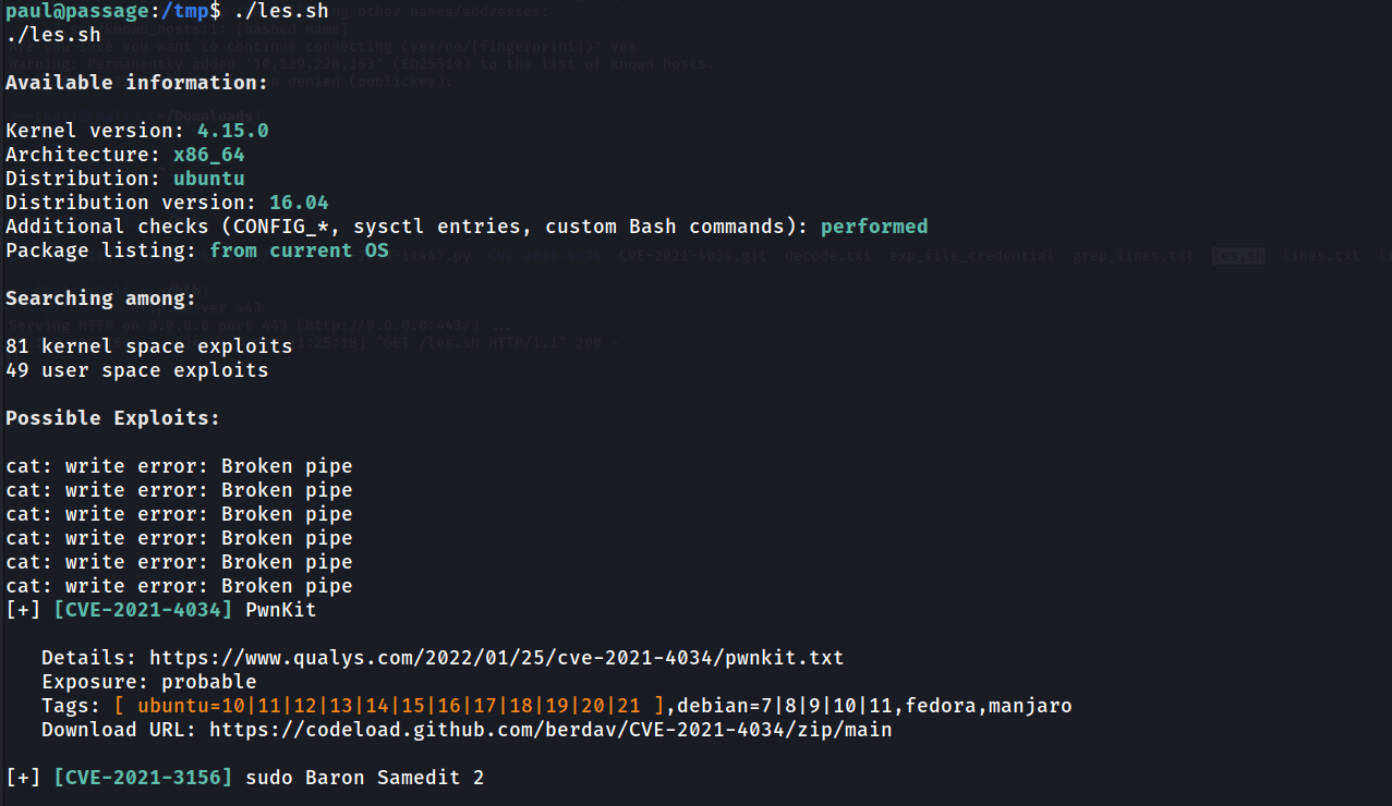 Passage Hack the box · GitHub