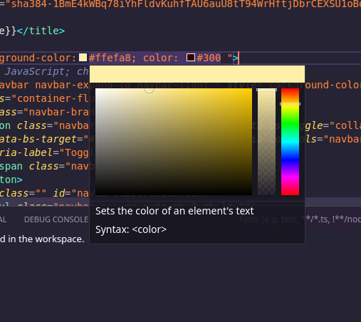 Css colour picker in HTML not working correctly · Issue #135171 ...