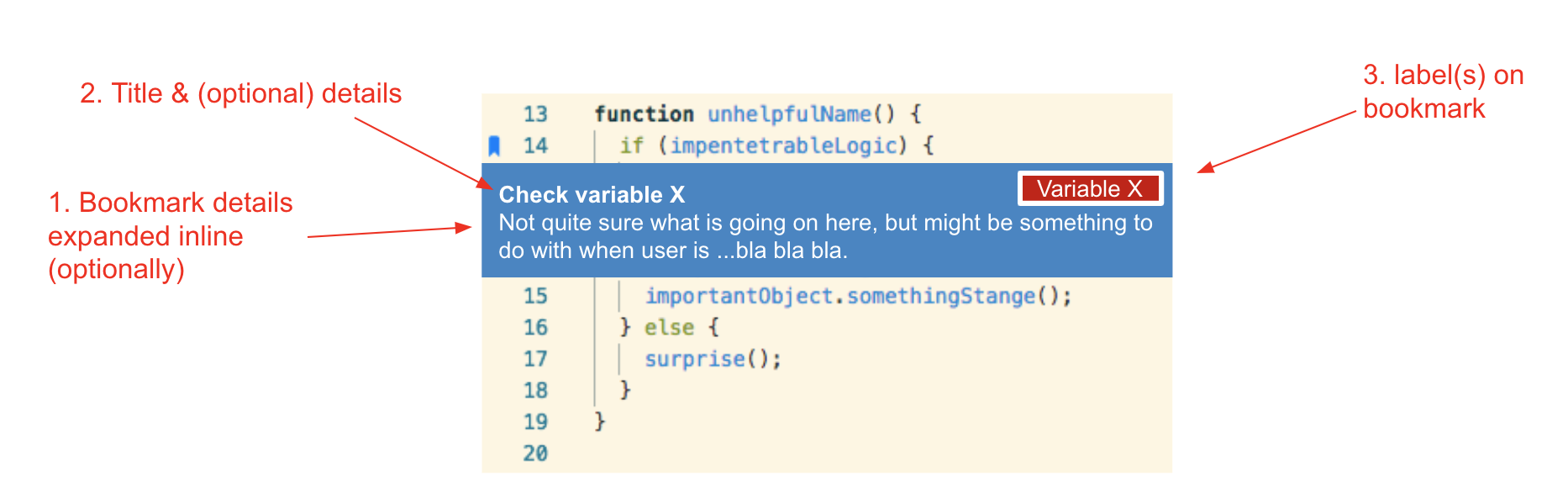 [Feature Requests] expand bookmark info inline & related · Issue 224