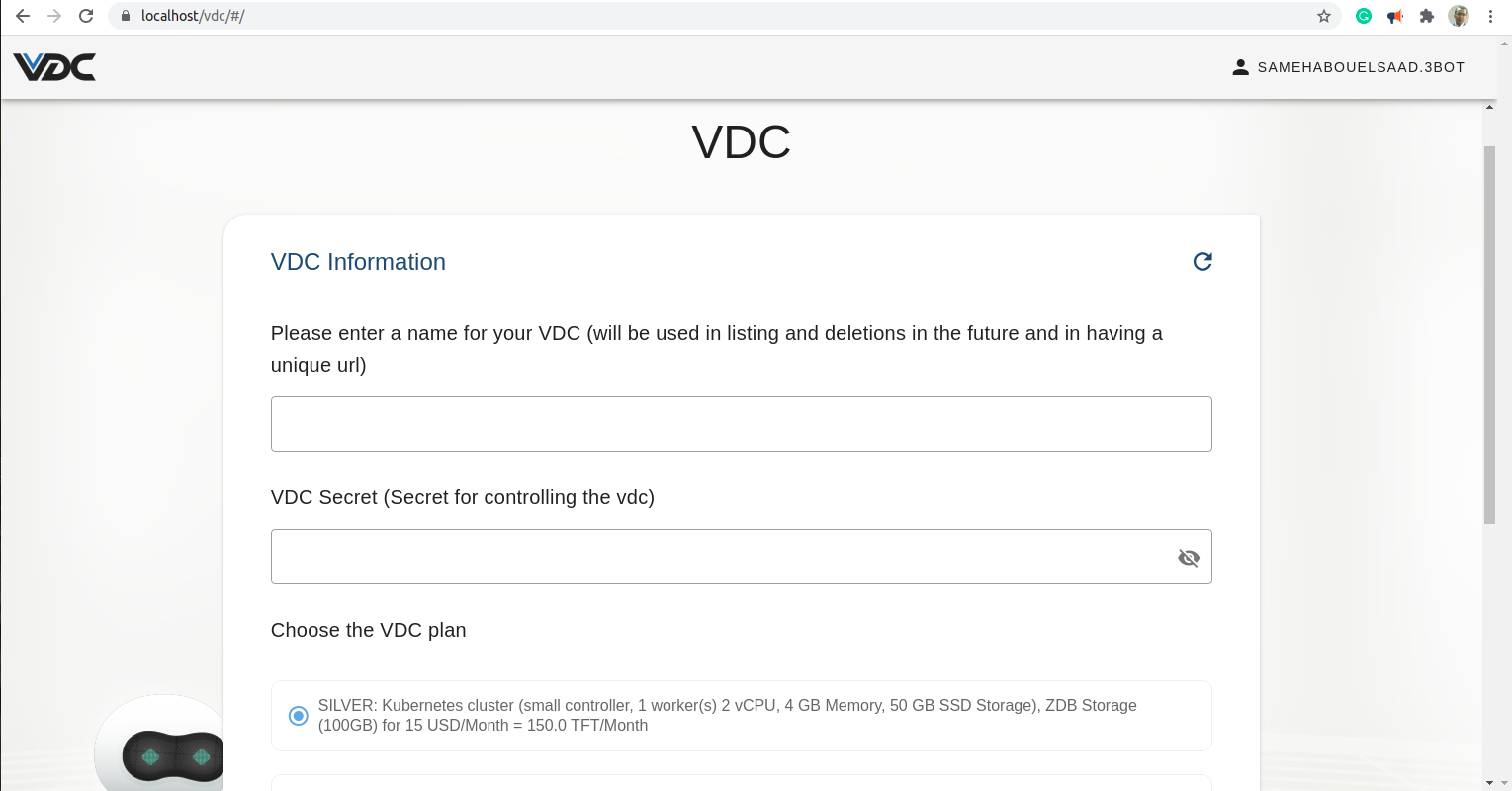 can't deploy VDC from local server · Issue #2572 · threefoldtech/js-sdk ...