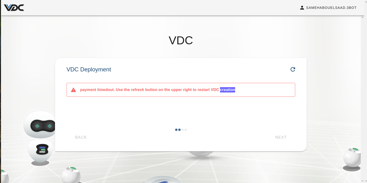 can't deploy VDC from local server · Issue #2572 · threefoldtech/js-sdk ...