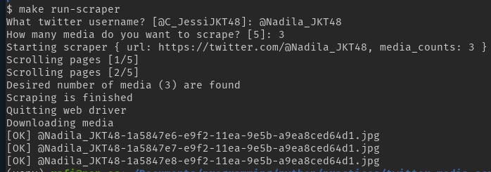 GitHub - rafiramadhana/twitter-media-scraper: Scrap your desired ...