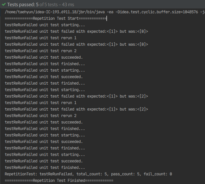 GitHub - HwangTaehyun/junit-repeat-runner