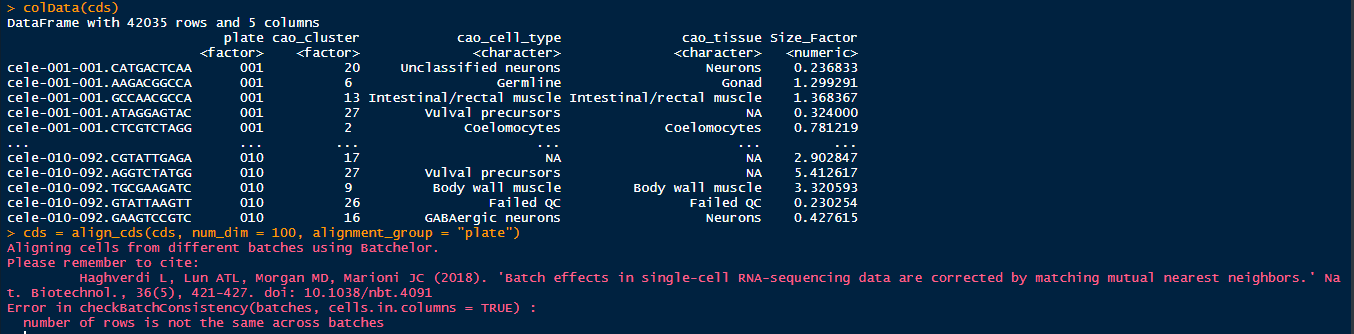 error in align_cds · Issue #337 · cole-trapnell-lab/monocle3 · GitHub