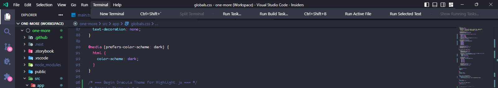 Horizontal Menus? · Issue #178813 · microsoft/vscode · GitHub