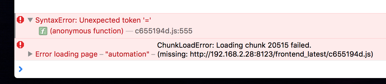 Error loading automation page since 2022.2.x with Safari 13.x · Issue ...