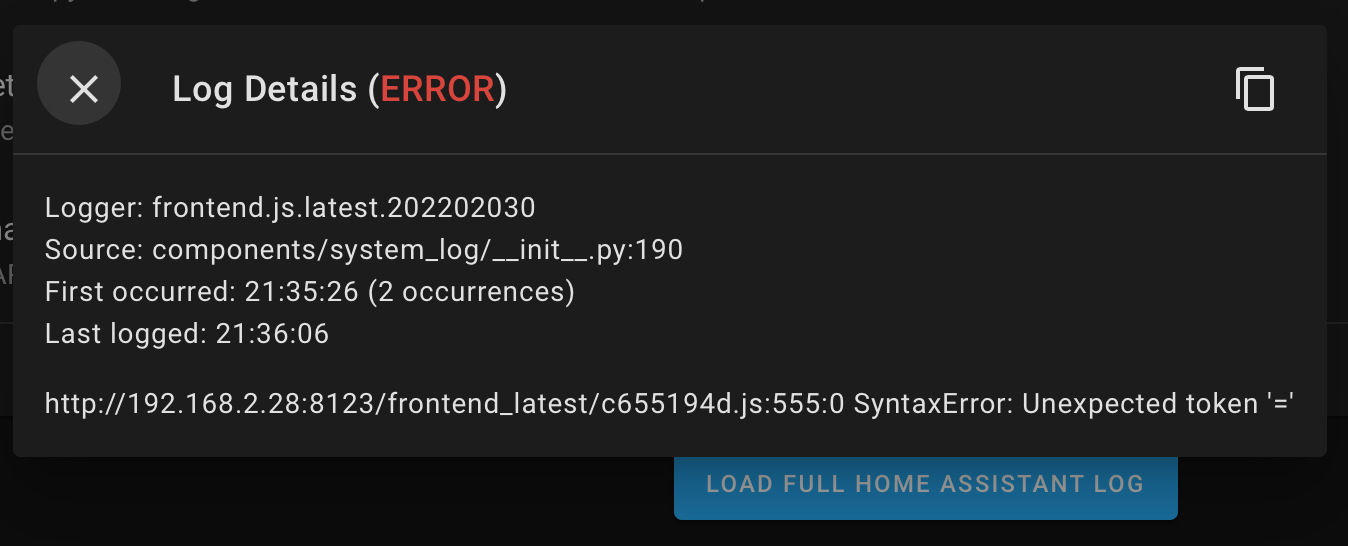 Error loading automation page since 2022.2.x with Safari 13.x · Issue ...