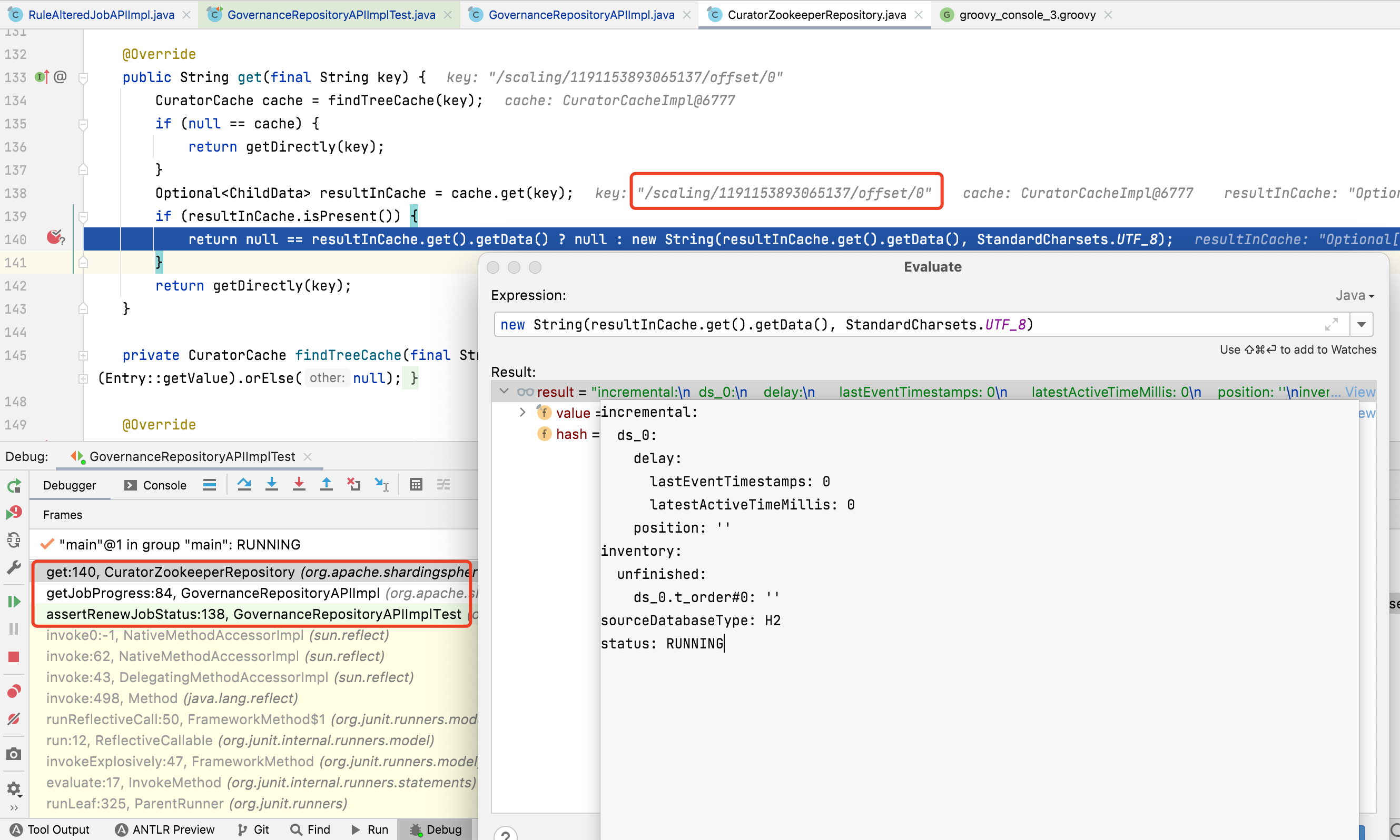 CuratorZookeeperRepository.get might return old value from cache after ...