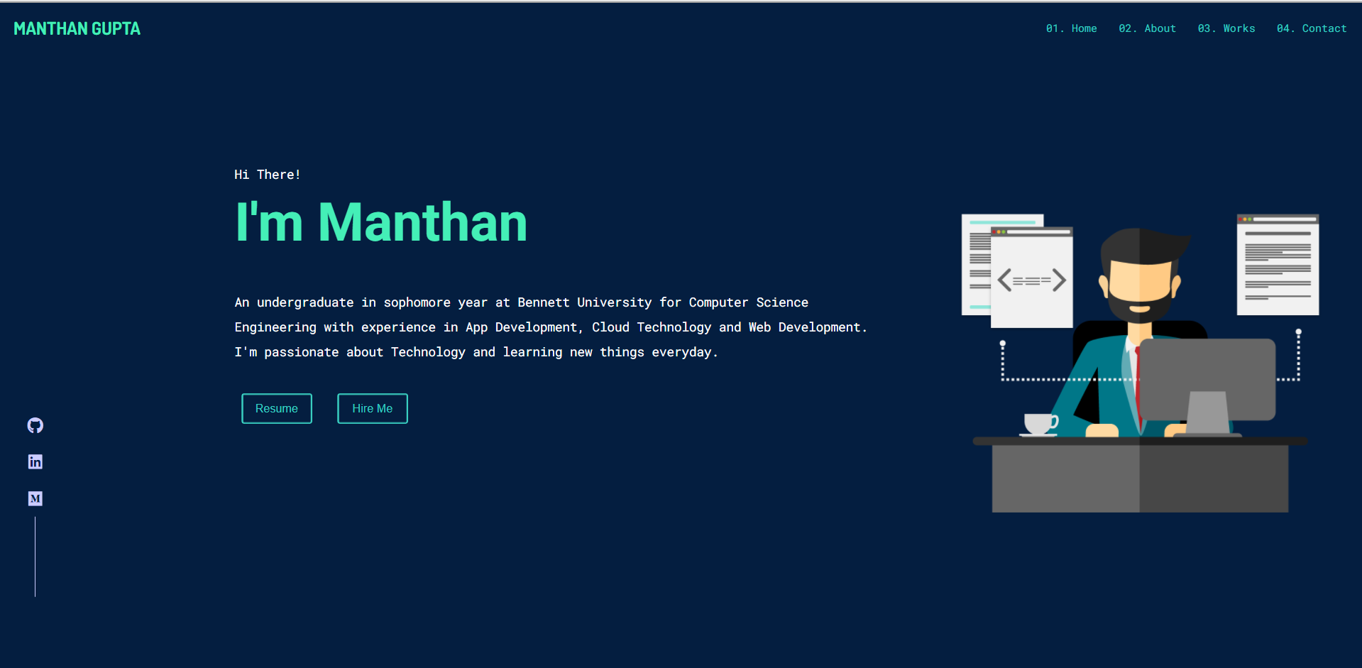 GitHub - manthanguptaa/portfolio: My personal portfolio