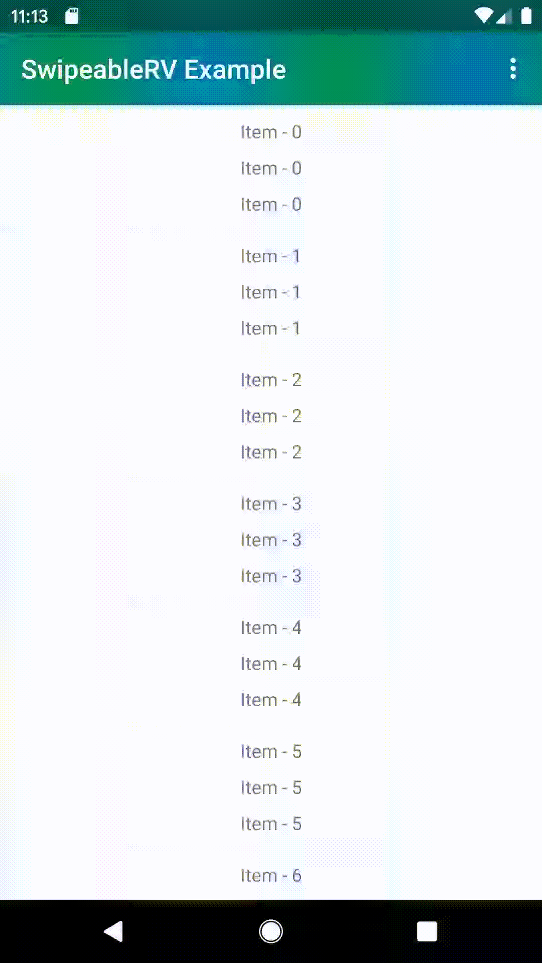 SwipeableRecyclerView