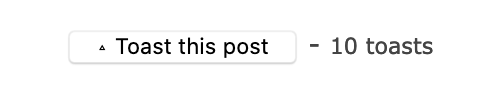 Add Toast This Post button Issue 1 Janraasch hugo bearblog GitHub
