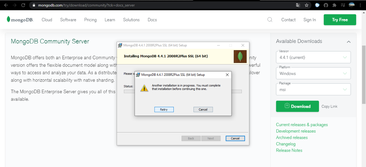 Error al instalar MongoDB · Issue #353 · IIC2413/Syllabus-2020-2 · GitHub