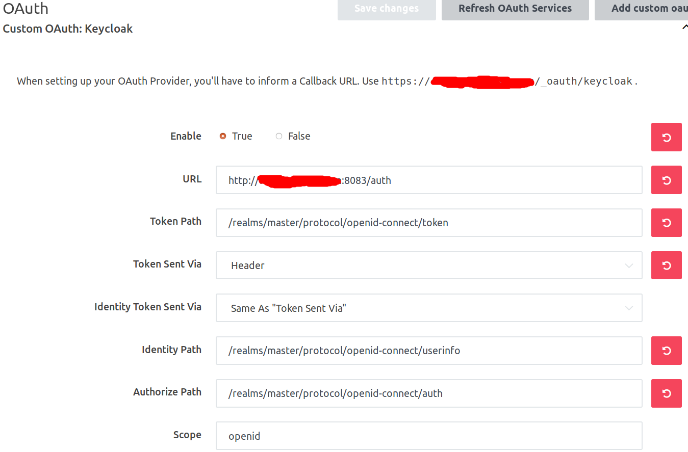 Keycloak Oauth redirect timeout with public domain name · Issue #15535 ...