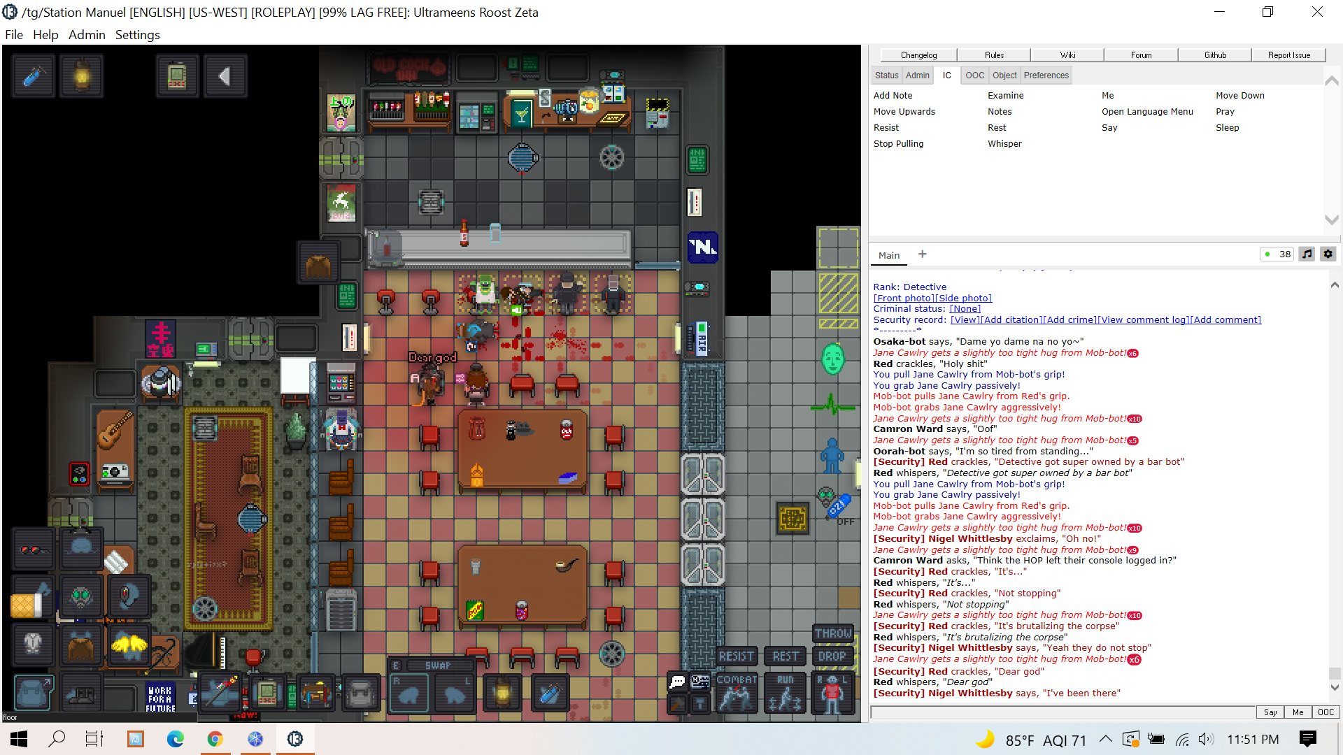 A Bar Bot Continued To Brutalize Its Victim S Corpse After Its Victim S Death Issue Tgstation Tgstation Github