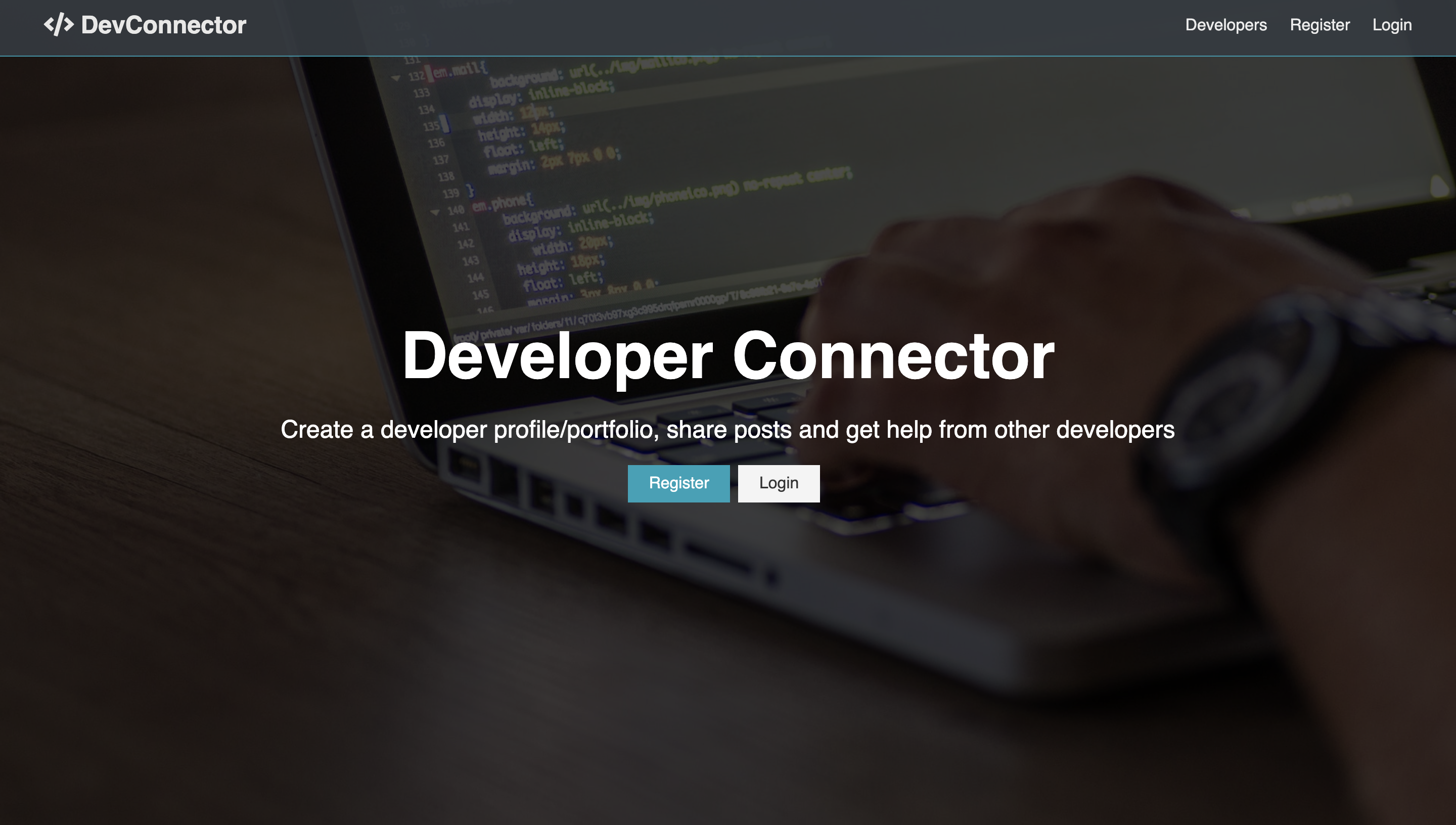 GitHub - devp12345/DevConnector: Fullstack web social media application