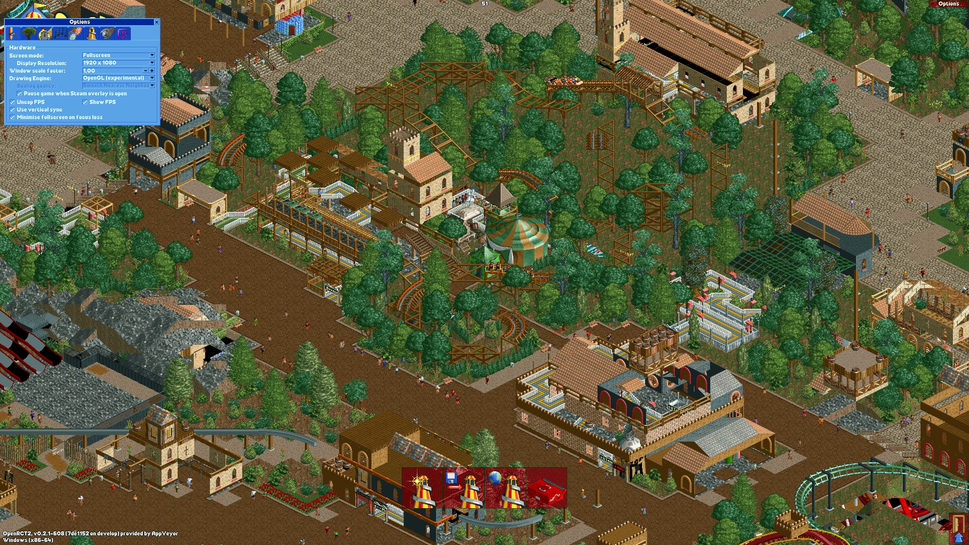 openrct2 and rct2