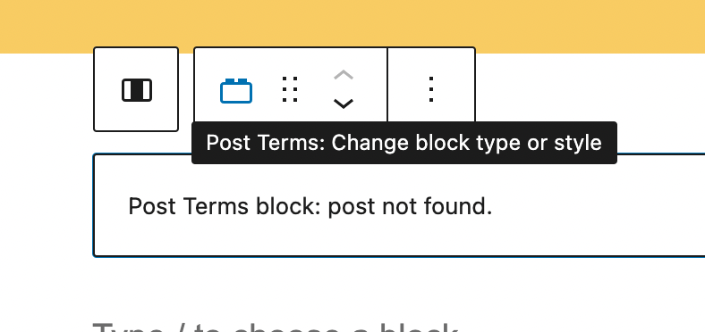 Post Terms Block variations: incorrect information in block sidebar ...