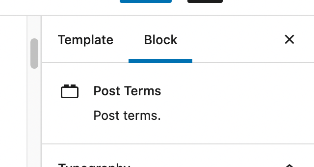 Post Terms Block variations: incorrect information in block sidebar ...