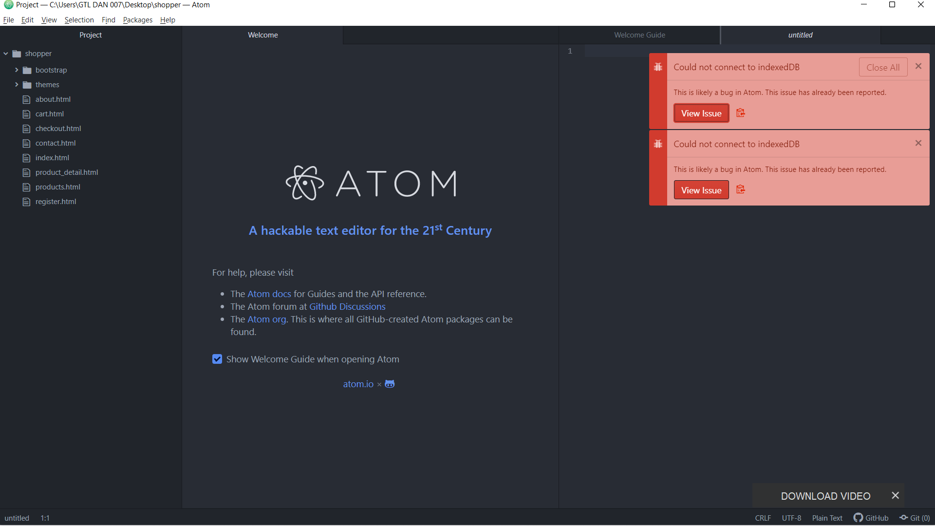 Error Message · Issue #25446 · atom/atom · GitHub