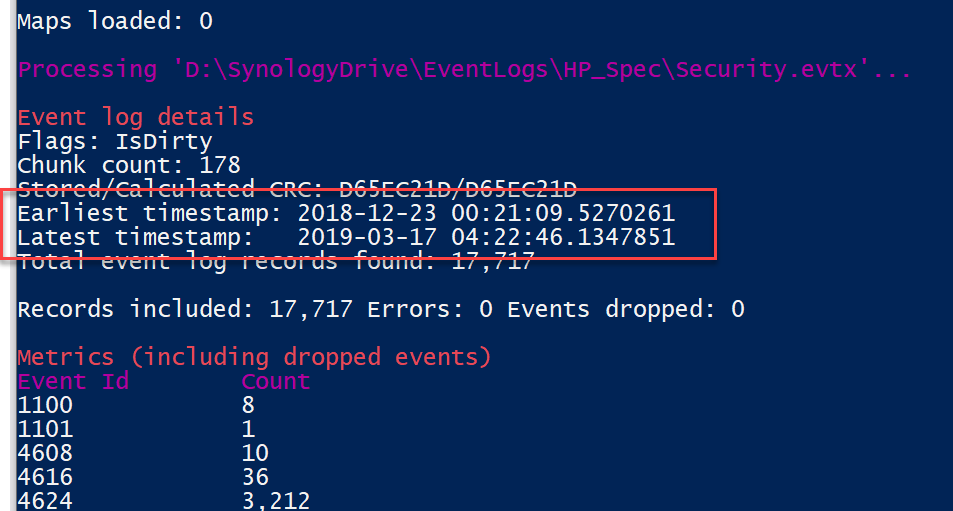 Add dates to evtx metrics · Issue #77 · EricZimmerman/Issues · GitHub