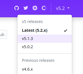 Every version of the docs say "latest" in the dropdown · Issue #37014 ...