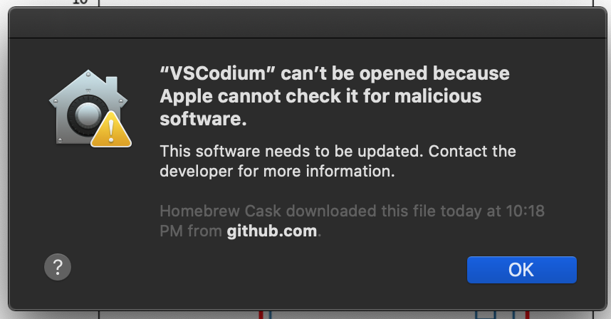 Fails to open on mac after brew install · Issue #412 · VSCodium ...
