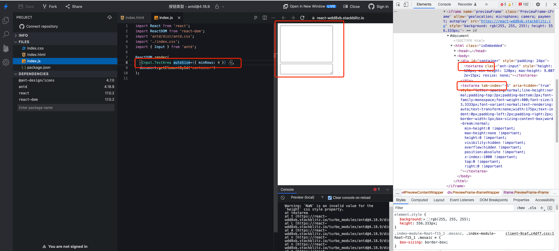 TextArea repeat · Issue #34264 · ant-design/ant-design · GitHub