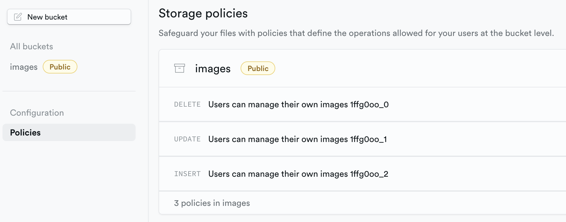I cannot delete an image from a public storage bucket. · supabase ...