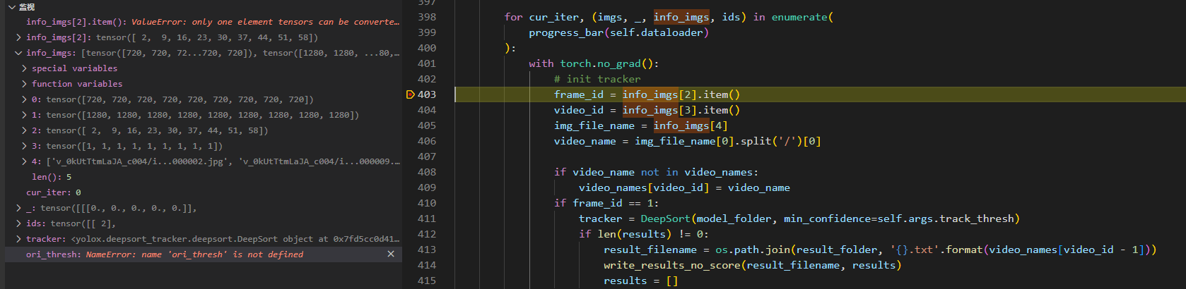 ValueError: only one element tensors can be converted to Python scalars ...