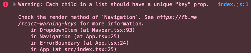 React-UI: "key" prop missing in Navigation · Issue #3160 · thanos-io ...