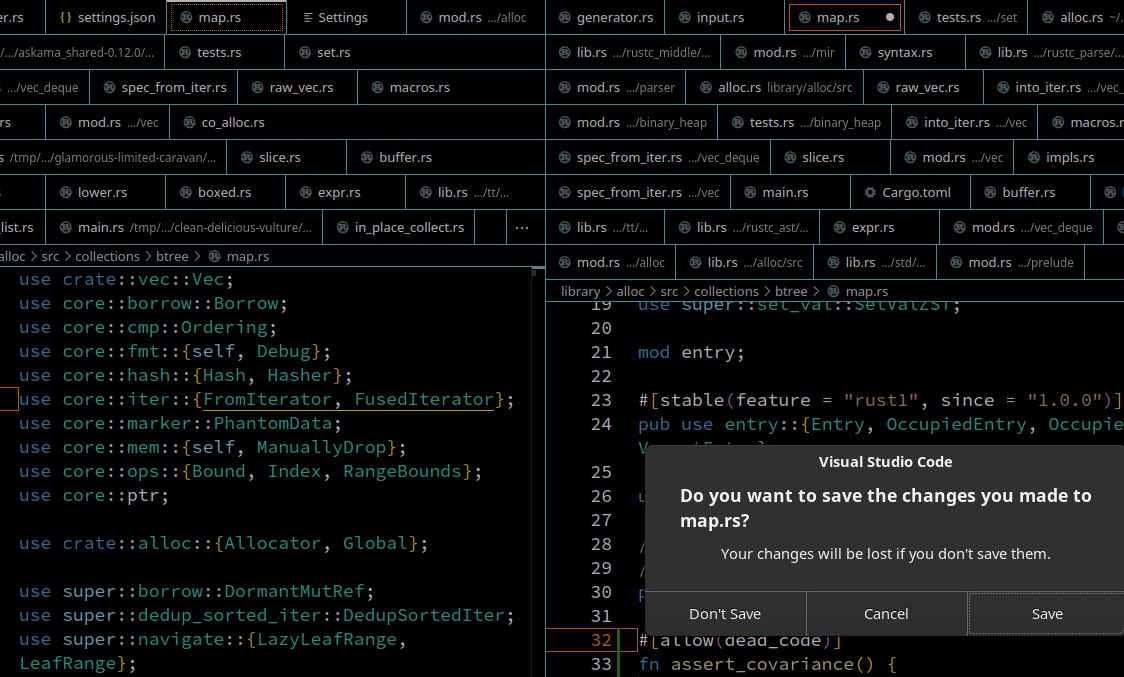 Unsaved file content (at least on Linux x64) · Issue #175007 ...