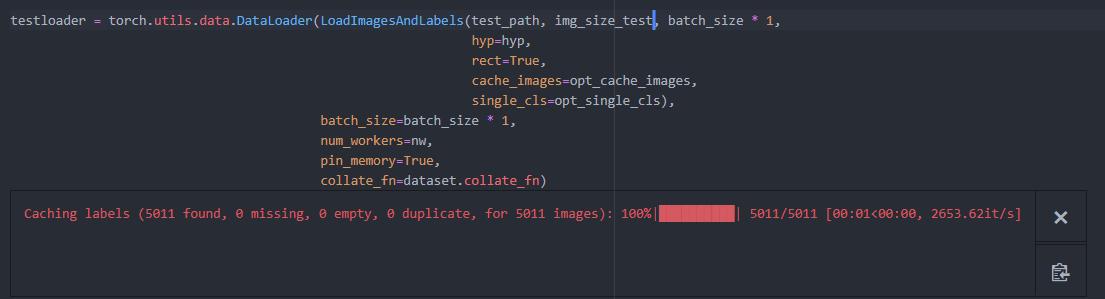Problem in test loader when training the model. · Issue #983 ...