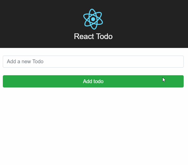 react todo demo