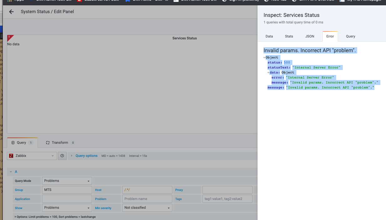 Zabbix plugin can no longer show problems in 4.0.1 · Issue #1049 ...