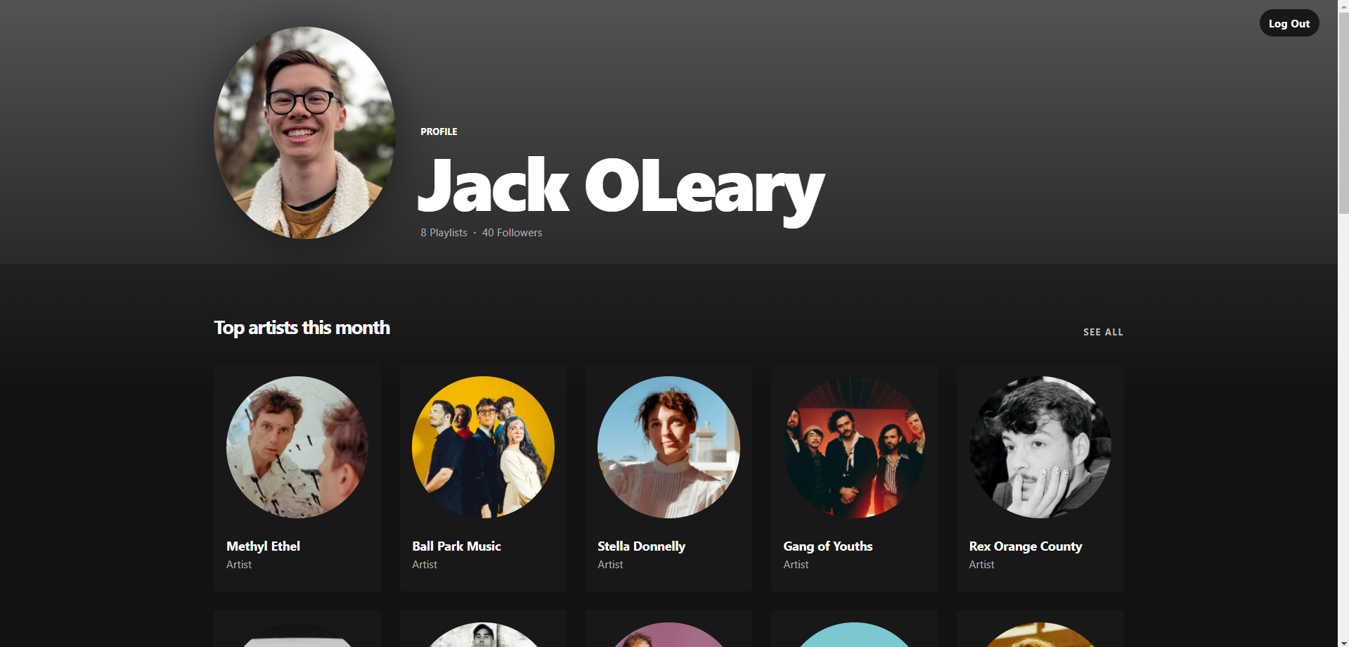 GitHub - JackOLeary/SpotifyWebApp · GitHub