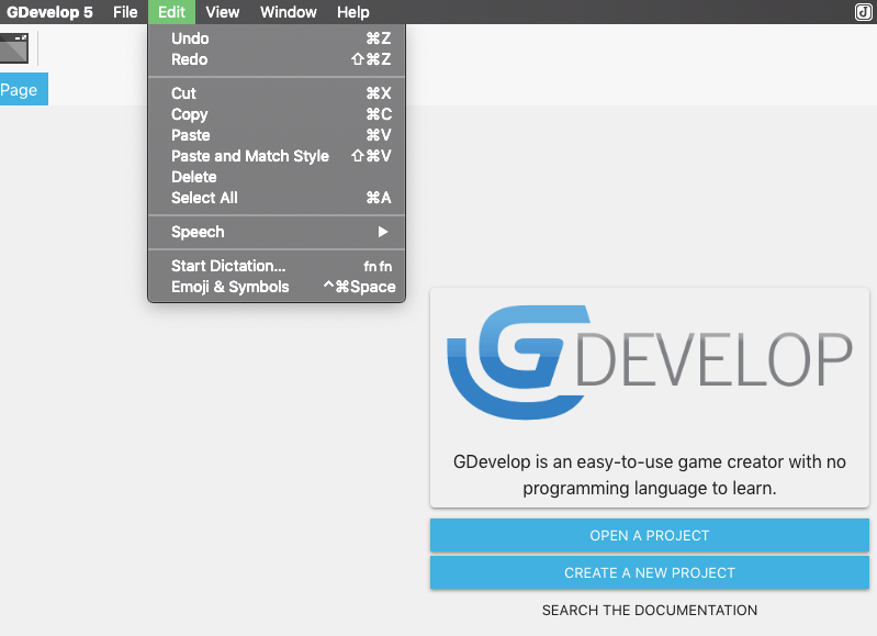 Disable menu items when action is not possible · Issue #1550 · 4ian ...