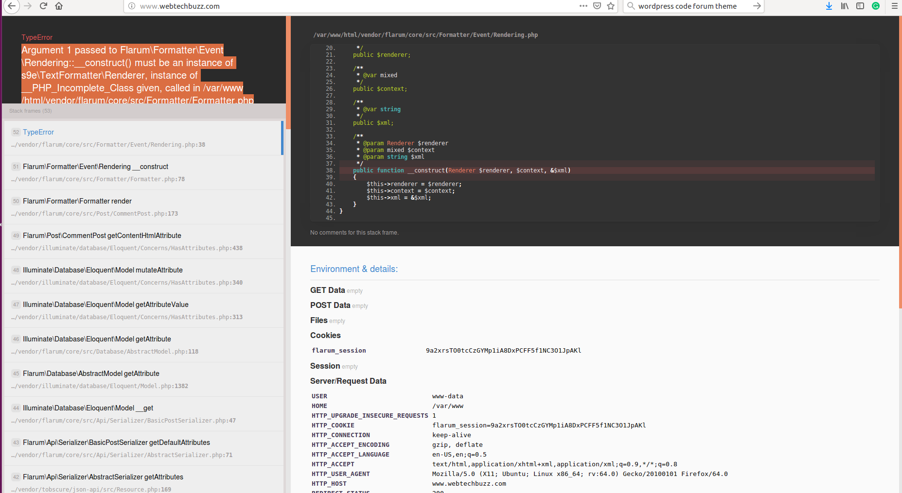 Issue on flarum core files · Issue #1718 · flarum/framework · GitHub