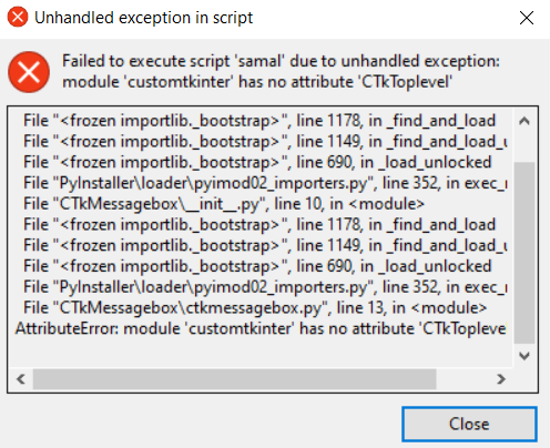 I have a problem when using Auto-py-to-exe, this is a recurring error ...