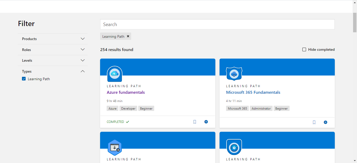 I didn´t receive a Trophy on Microsoft learn - Learning Path · Issue ...
