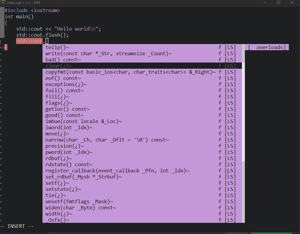 Completion window flickers hard in vim but normal in nvim · Issue #8131 ...